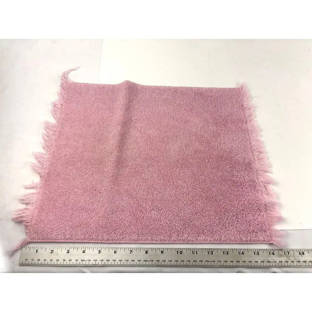 VTG 6x‎ Cotton Blend Towel Soft Pink Red Floral Bath Hand Towels Reversible